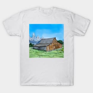 Morrman Row barn in Grand Teton National Park T-Shirt